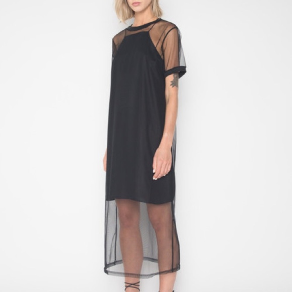 ❌ SOLD ❌Oak and Fort Mesh Dress. One Size.